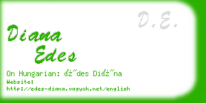 diana edes business card